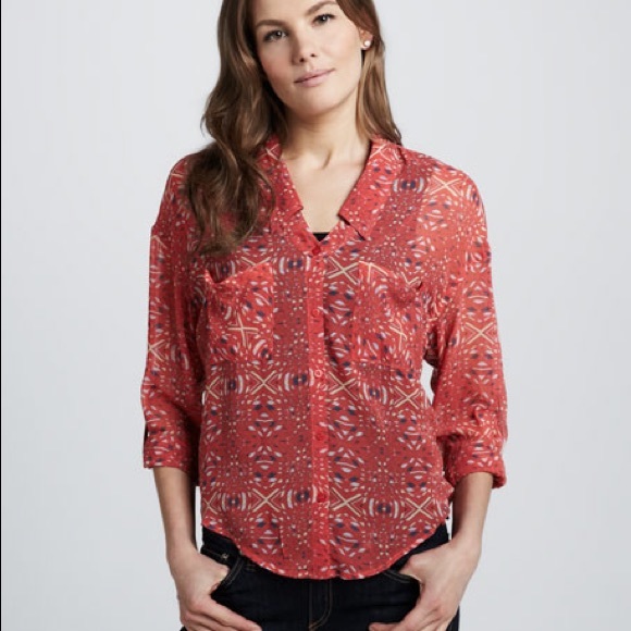 Free People Easy Rider Printed Blouse - Picture 2 of 7